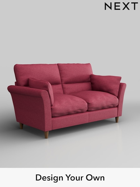 Fine Chenille Easy Clean/Mid Raspberry Pink Hartley Highback Relaxed Sit (F44693) | £1,225