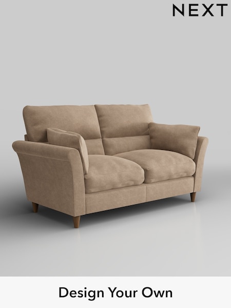 Luxe Chenille/Mid Camel Beige Hartley Highback Relaxed Sit (F44716) | £1,325