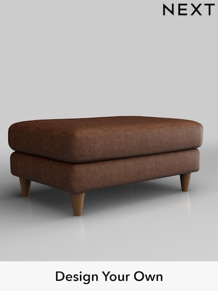Monza Faux Leather Easy Clean/Chestnut Brown Hartley Highback Relaxed Sit (F44728) | £425