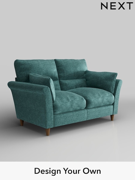 Plush Chenille/Dark Teal Green Hartley Highback Relaxed Sit (F44735) | £1,125