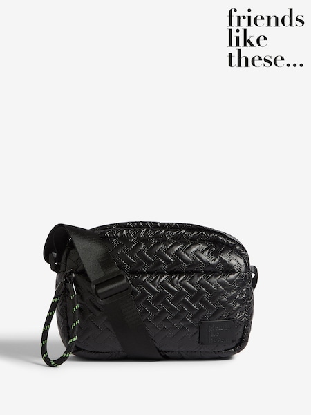 Friends Like These Black Nylon Cross-Body Bag (F44780) | £32