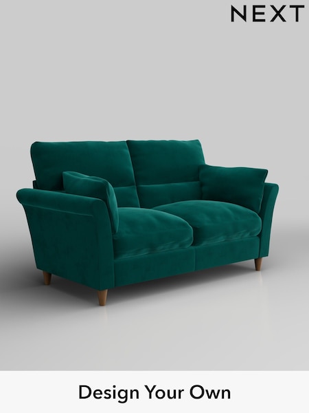 Plush Velvet Easy Clean/Juniper Green Hartley Highback Relaxed Sit (F44798) | £1,225