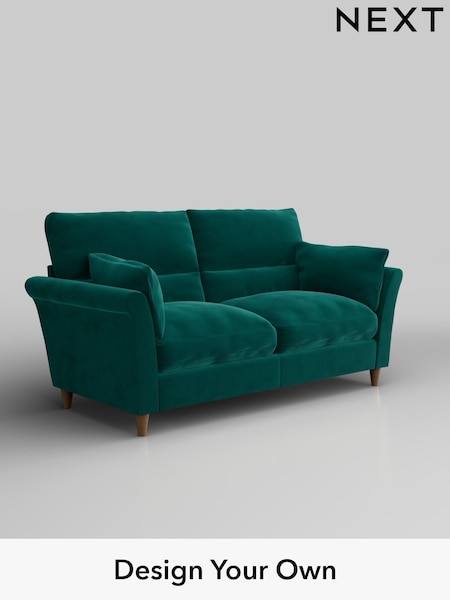 Plush Velvet Easy Clean/Juniper Green Hartley Highback Relaxed Sit (F44798) | £1,325