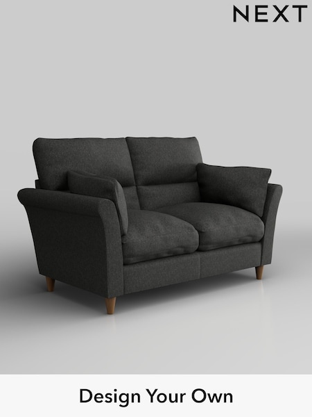 Tweedy Blend Easy Clean/Charcoal Grey Hartley Highback Relaxed Sit (F44803) | £1,025