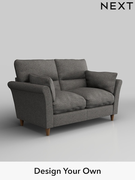 Tweedy Blend Easy Clean/Dark Grey Hartley Highback Relaxed Sit (F44804) | £1,025