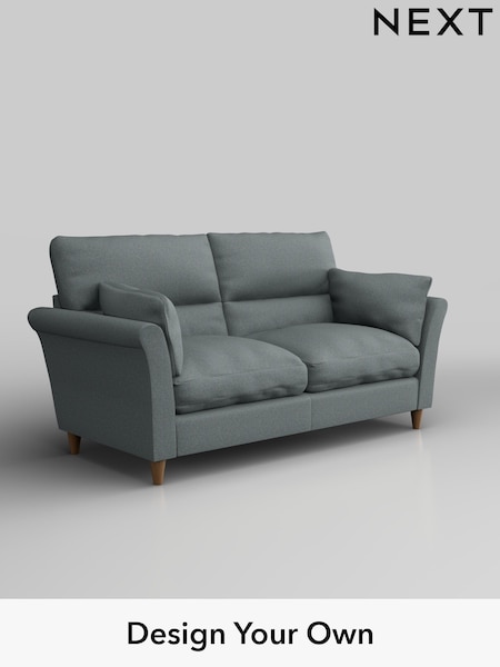 Tweedy Blend Easy Clean/Mid Slate Teal Green Hartley Highback Relaxed Sit (F44821) | £1,225