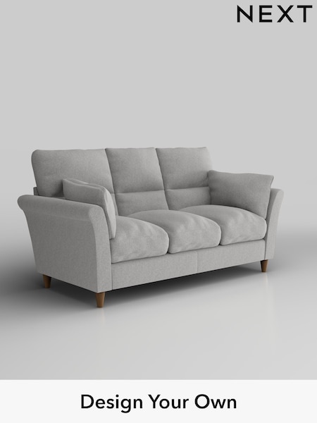 Tweedy Chenille/Silver Grey Hartley Highback Relaxed Sit (F44824) | £1,225