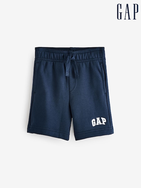 Gap Navy Blue Logo Pull On Fleece-Lined Shorts (4-13yrs) (F44847) | £14