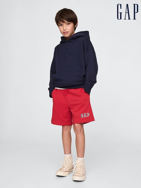 Gap Red Logo Pull On Fleece-Lined Shorts (4-13yrs) (F44853) | £14