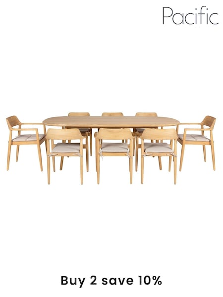 Pacific Teak Salita Garden 8 Seater Dining Set (F44976) | £3,500