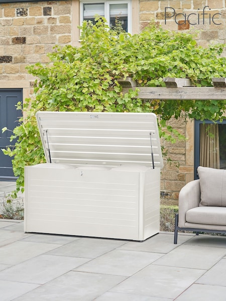 Pacific Pebble Rhode Island Large Galvanised Steel Garden Cushion Box (F44983) | £550