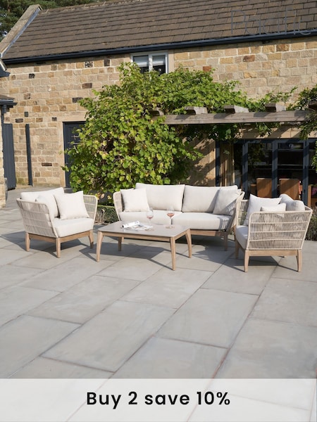 Pacific Antique Teak Moeven Garden Seating Set (F44985) | £1,750