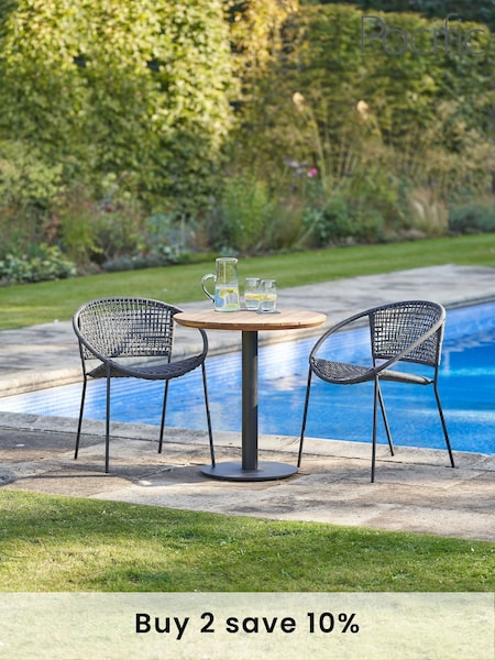 Pacific Black Dakota Garden Bistro Set (F44990) | £500