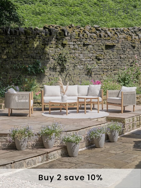 Pacific Light Teak Marche Garden Seating Set (F44994) | £2,350