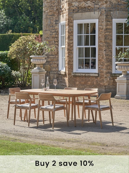 Pacific Teak Salita Garden 6 Seater Dining Set (F44997) | £2,500
