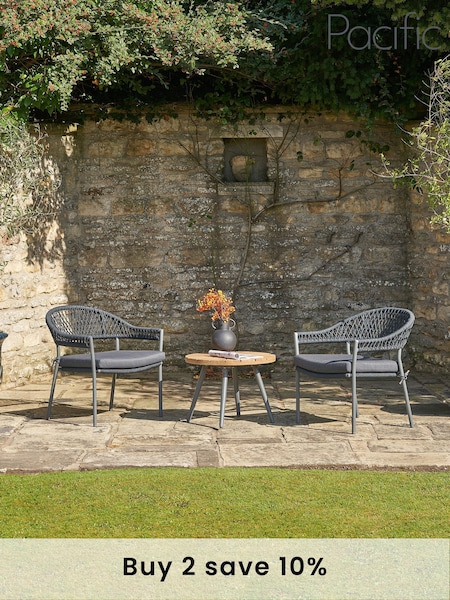 Pacific Black Bazel Garden Bistro Set (F44999) | £522