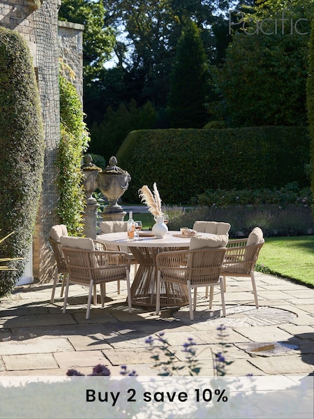 Pacific Latte Martic Garden 6 Seater Dining Set (F45002) | £1,304