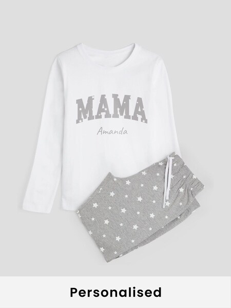 Personalised Mama Womens Pyjamas by Stitch Style (F45110) | £35