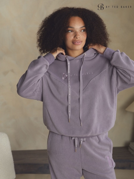 B by Ted Baker Fleece Lilac Purple Hoodie (F45115) | £45