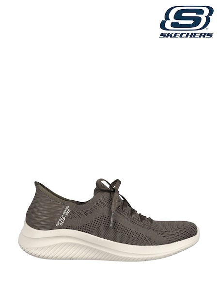 Skechers Green Slip-ins: Ultra Flex 3.0 Brilliant Trainers (F45155) | £89