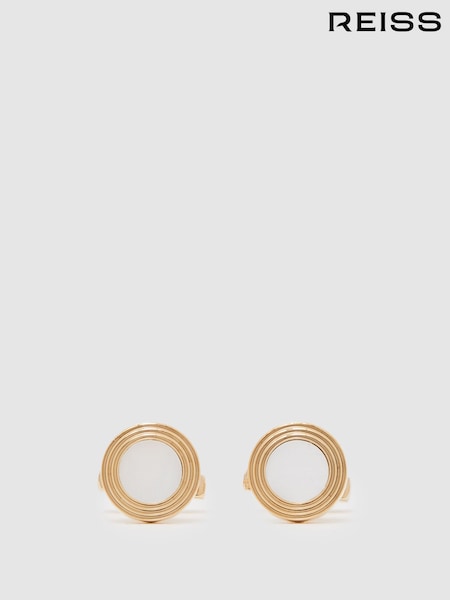 Reiss Gold Tone Ripley Cufflink (F45220) | £58