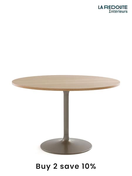 La Redoute Intérieurs Oak Liliace Tulip Base Round 4 to 6 Seater Table (F45398) | £510