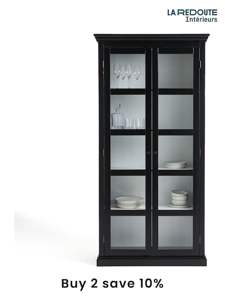 La Redoute Intérieurs Black Takk 200cm Tall Solid Pine Cabinet (F45402) | £635