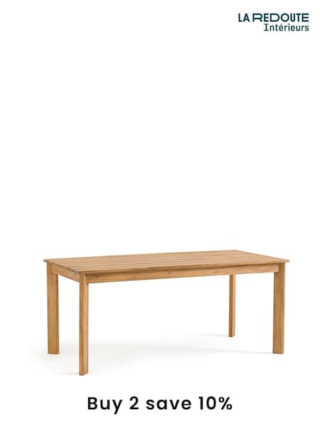 La Redoute Intérieurs Brown Lia Rectangular Acacia Garden Dining Panel (F45421) | £380