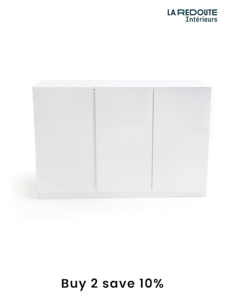 La Redoute Intérieurs White Léo 3-Door Wardrobe / Laundry Unit (F45423) | £485