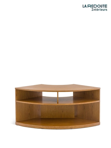 La Redoute Intérieurs Light Wood Taja Oak Veneer Corner TV Cabinet (F45428) | £335