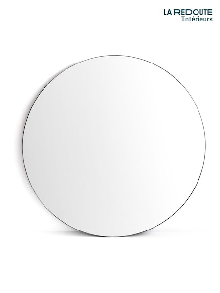 La Redoute Intérieurs Black Iodus 40cm Diameter Round Metal Mirror (F45435) | £320