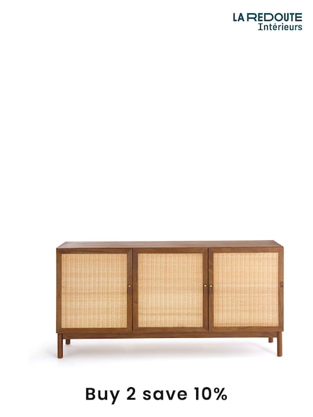 La Redoute Intérieurs Natural Patxi Teak & Rattan Sideboard (F45438) | £975