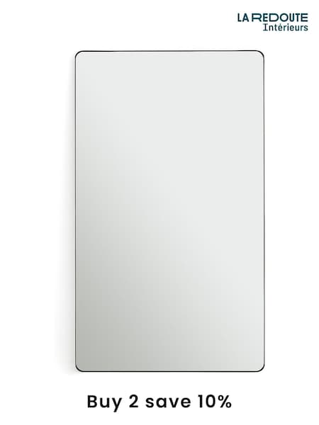 La Redoute Intérieurs Oak Iodus 100 x 70cm Rectangular Metal Mirror (F45457) | £350