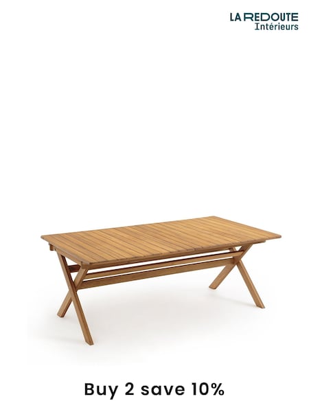 La Redoute Intérieurs Acacia Realto Folding Garden Table with 2 Extensions (F45465) | £560