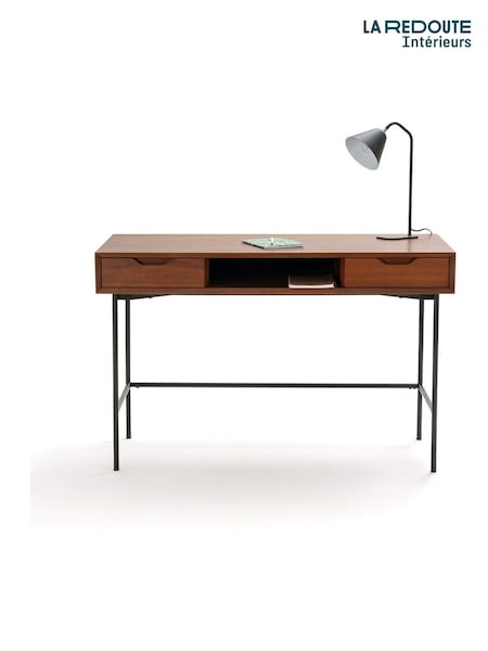 La Redoute Intérieurs Walnut Noyeto Wood & Metal Desk (F45481) | £410