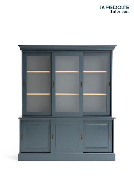 La Redoute Intérieurs Charcoal Poiret Solid Pine 6-Door Cabinet (F45487) | £900