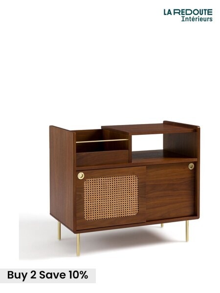 La Redoute Intérieurs Walnut Redpop Walnut and Cane Vinyl Cabinet (F45493) | £410