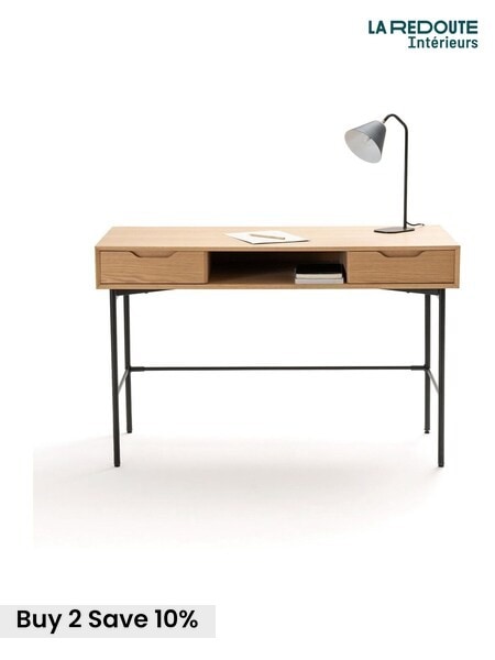 La Redoute Intérieurs Oak Noyeto Wood & Metal Desk (F45501) | £335