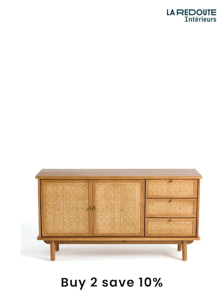 La Redoute Intérieurs Polished Pine Orient Pine And Cane Sideboard (F45527) | £750
