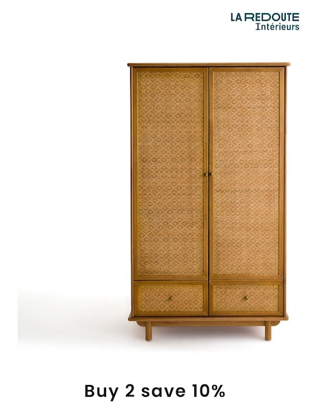 La Redoute Intérieurs Dark Wood Orient Solid Pine Wardrobe (F45532) | £1,125