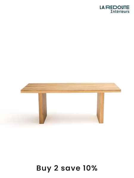 La Redoute Intérieurs Oak Vova Solid Oak 6 to 8 Seater Dining Table (F45542) | £750