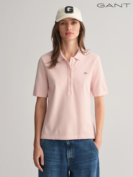 GANT Pink Slim-Fit Polo Shirt (F45566) | £79