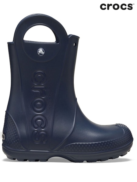 Crocs Navy Kids Handle It Rain Boots (F45568) | £45