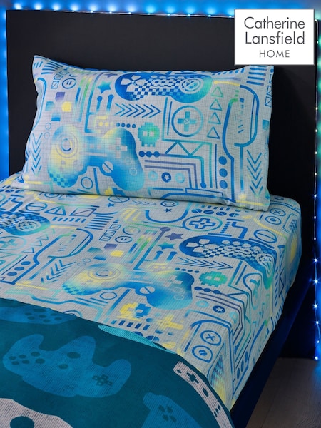 Catherine Lansfield Grey Gamer So Soft Fitted Sheet (F45592) | £11 - £13