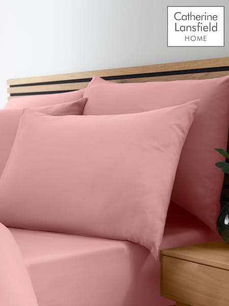 Catherine Lansfield Coral So Soft Non-Iron Fitted Sheet (F45596) | £10 - £13
