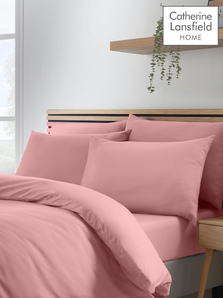 Catherine Lansfield 4 Pack Coral So Soft Non-Iron Pillowcases (F45598) | £10