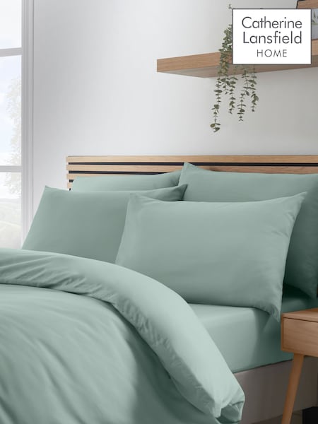 Catherine Lansfield 4 Pack Green So Soft Non-Iron Pillowcases (F45599) | £10