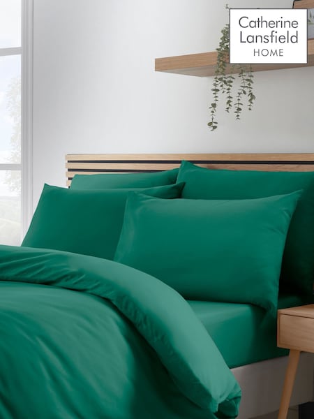 Catherine Lansfield 4 Pack Teal So Soft Non-Iron Pillowcases (F45600) | £10