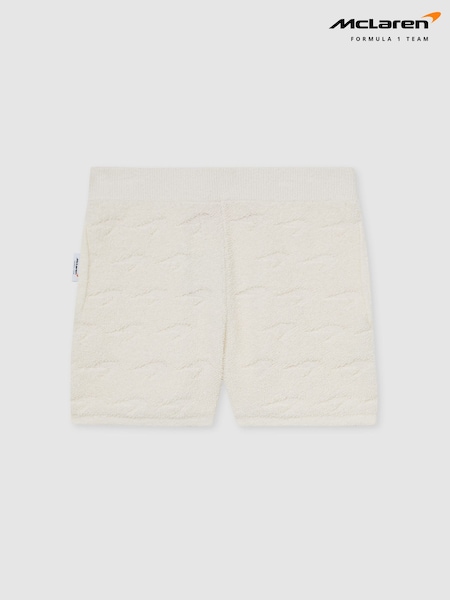 Reiss White Coast McLaren F1 Team Speedmark Terry Shorts (F45681) | £40