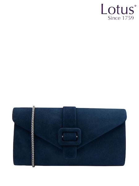 Lotus Blue Clutch Bag with Chain (F45716) | £80